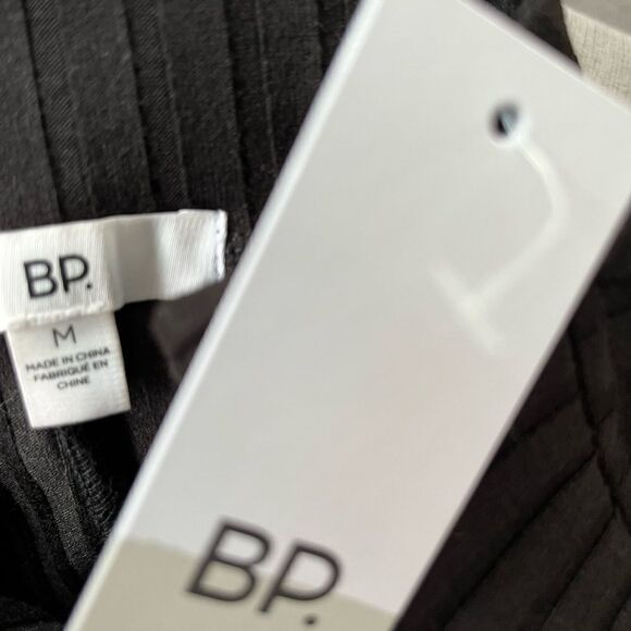 Bp black ribbed elastic waistband pull on style pants size M. - Picture 4 of 4